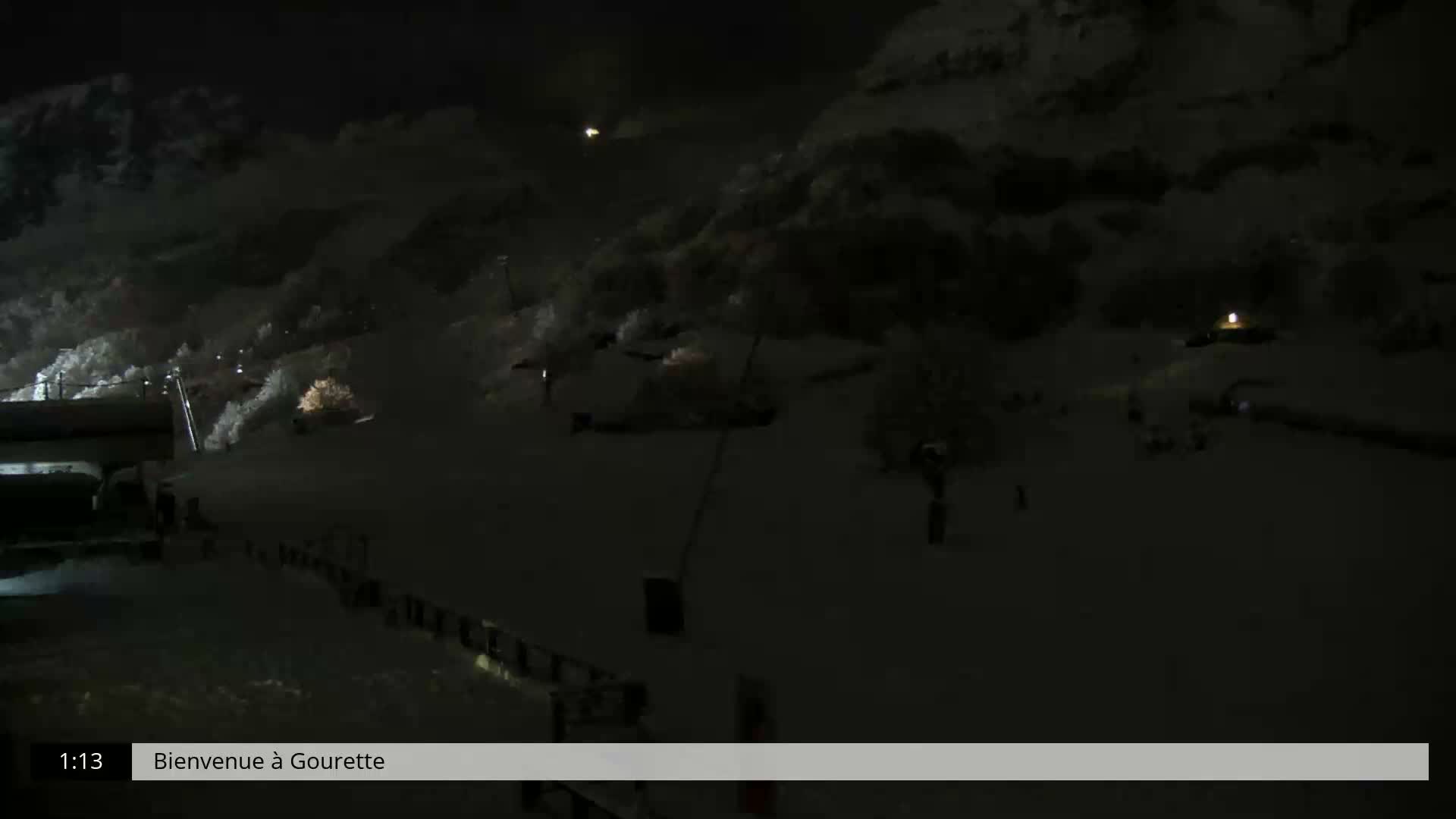 Gourette, 1100 m Espace Bezou Ski Slopes Live Cam - Eaux-Bonnes,  Pyrenees-Atlantiques, Nouvelle-Aquitaine, France 