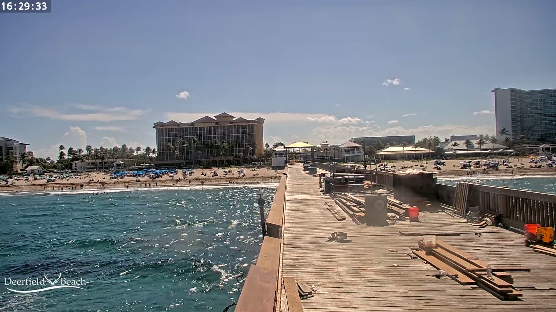 Deerfield Beach City Fishing Pier Live Cam - Deerfield Beach, Broward, Florida, USA