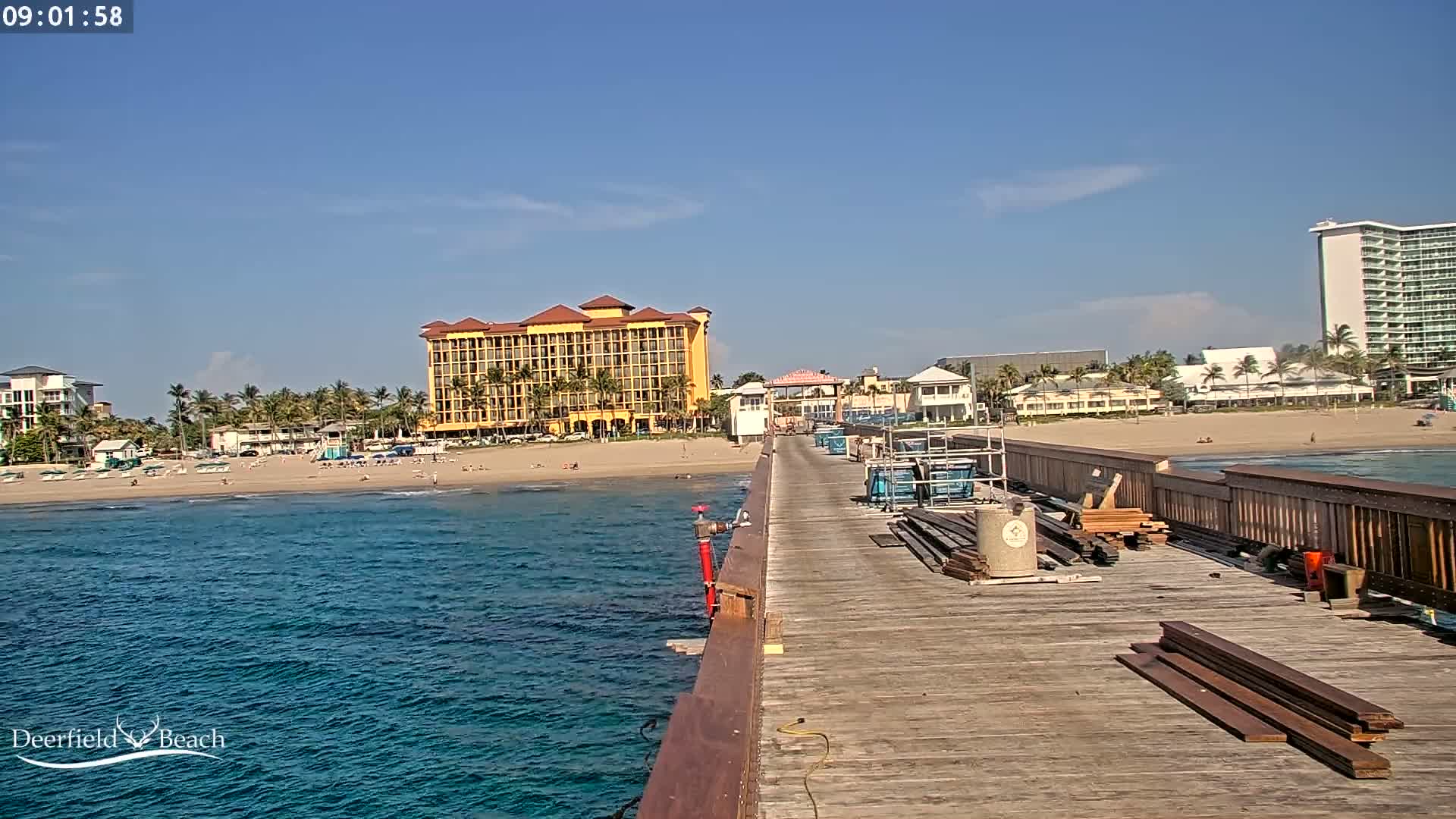 Deerfield Beach City Fishing Pier Live Cam - Deerfield Beach, Broward, Florida, USA