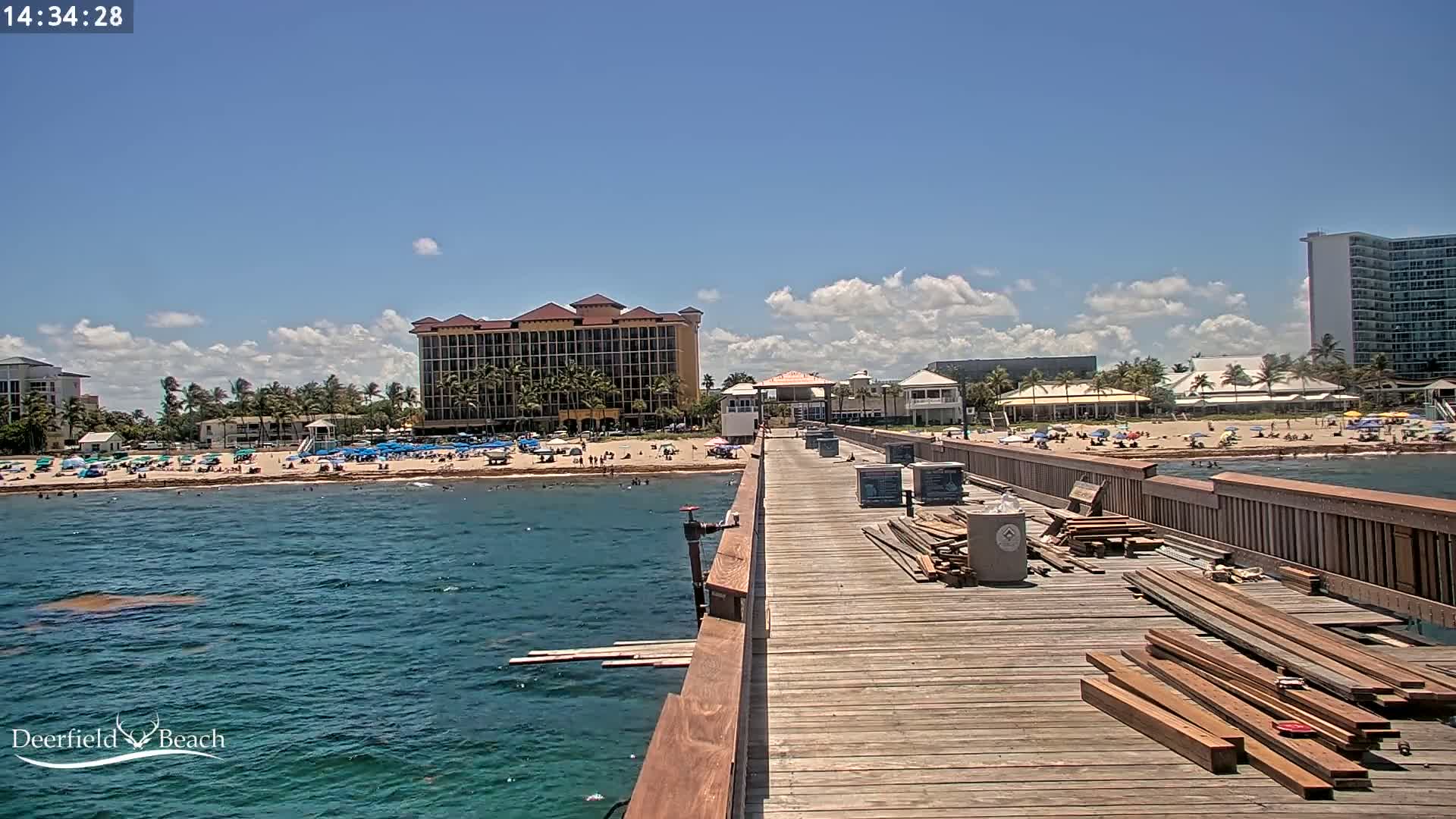 Deerfield Beach City Fishing Pier Live Cam - Deerfield Beach, Broward, Florida, USA