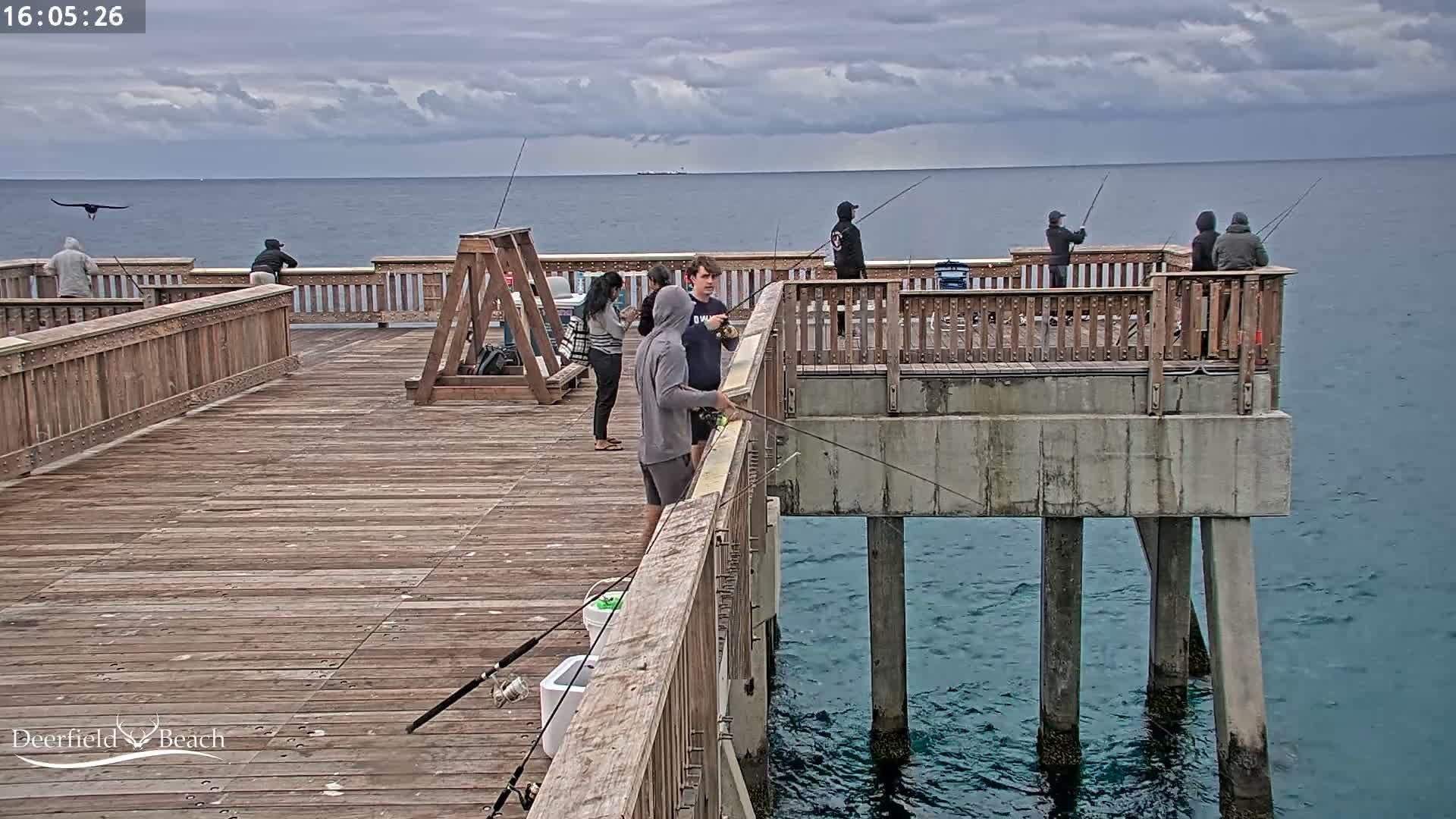 Deerfield Beach City Fishing Pier Live Cam - Deerfield Beach, Broward, Florida, USA