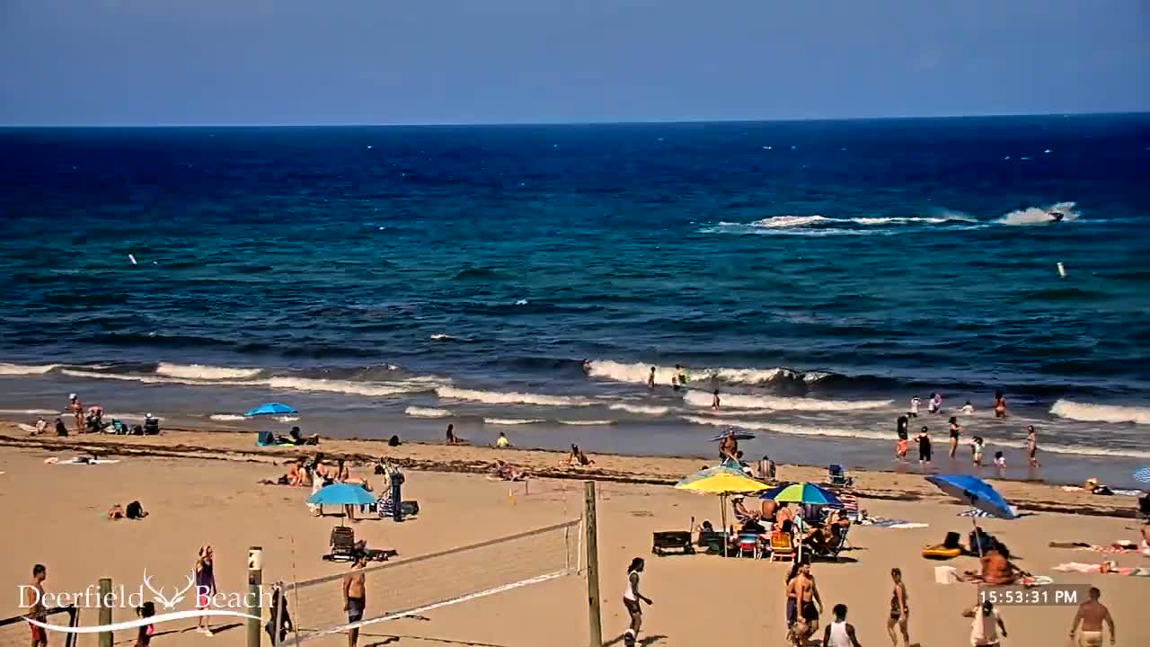 Deerfield Beach Coast Surf & Atlantic View Live Cam - Deerfield Beach, Broward, Florida, USA