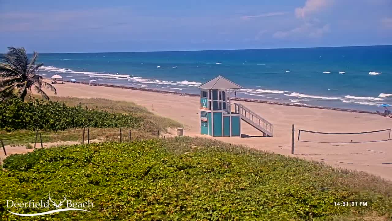 Deerfield Beach Coast Surf & Atlantic View Live Cam - Deerfield Beach, Broward, Florida, USA