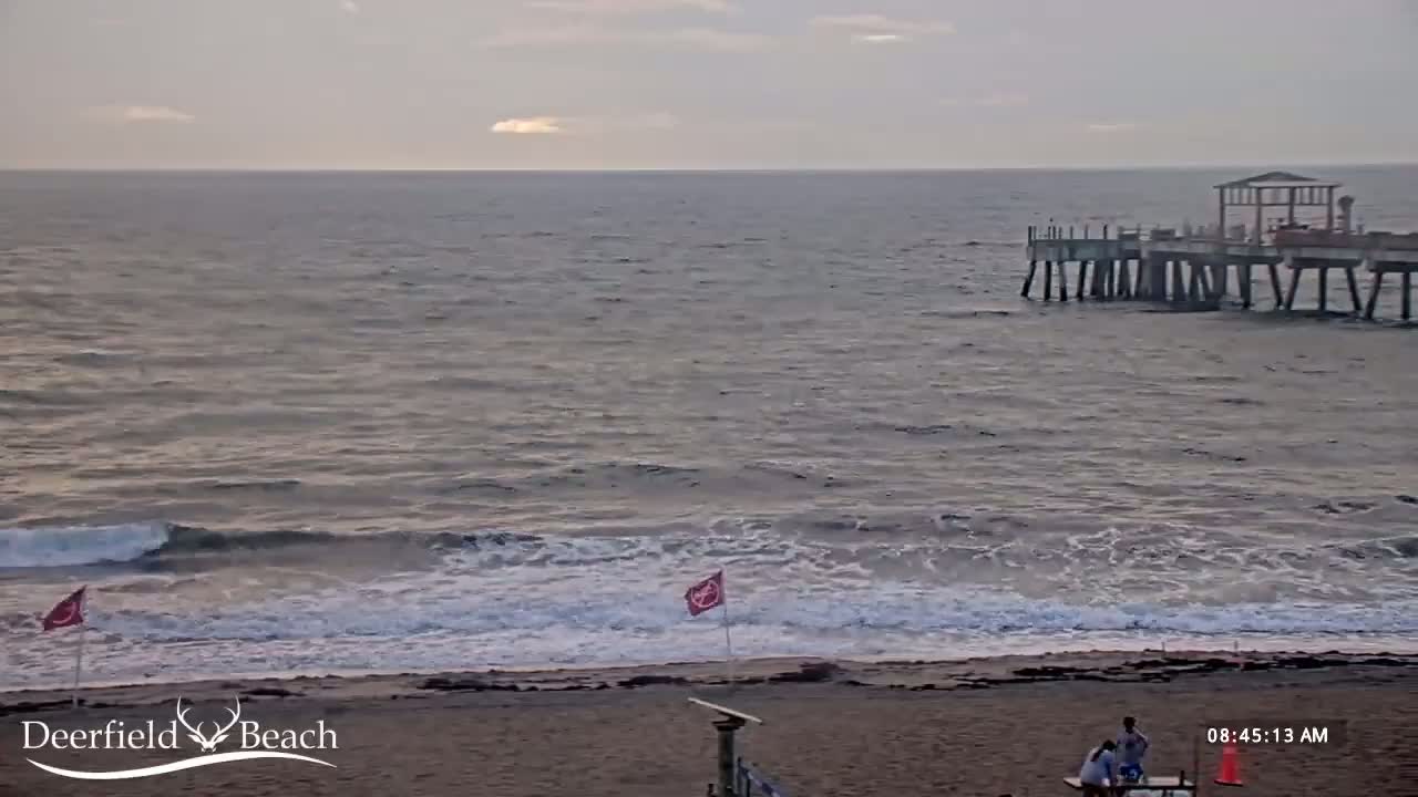 Deerfield Beach Coast Surf & Atlantic View Live Cam - Deerfield Beach, Broward, Florida, USA