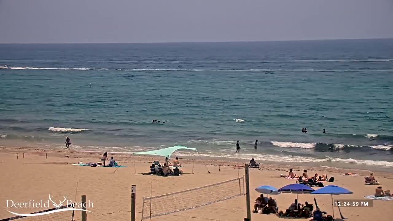 Deerfield Beach Coast Surf & Atlantic View Live Cam - Deerfield Beach, Broward, Florida, USA