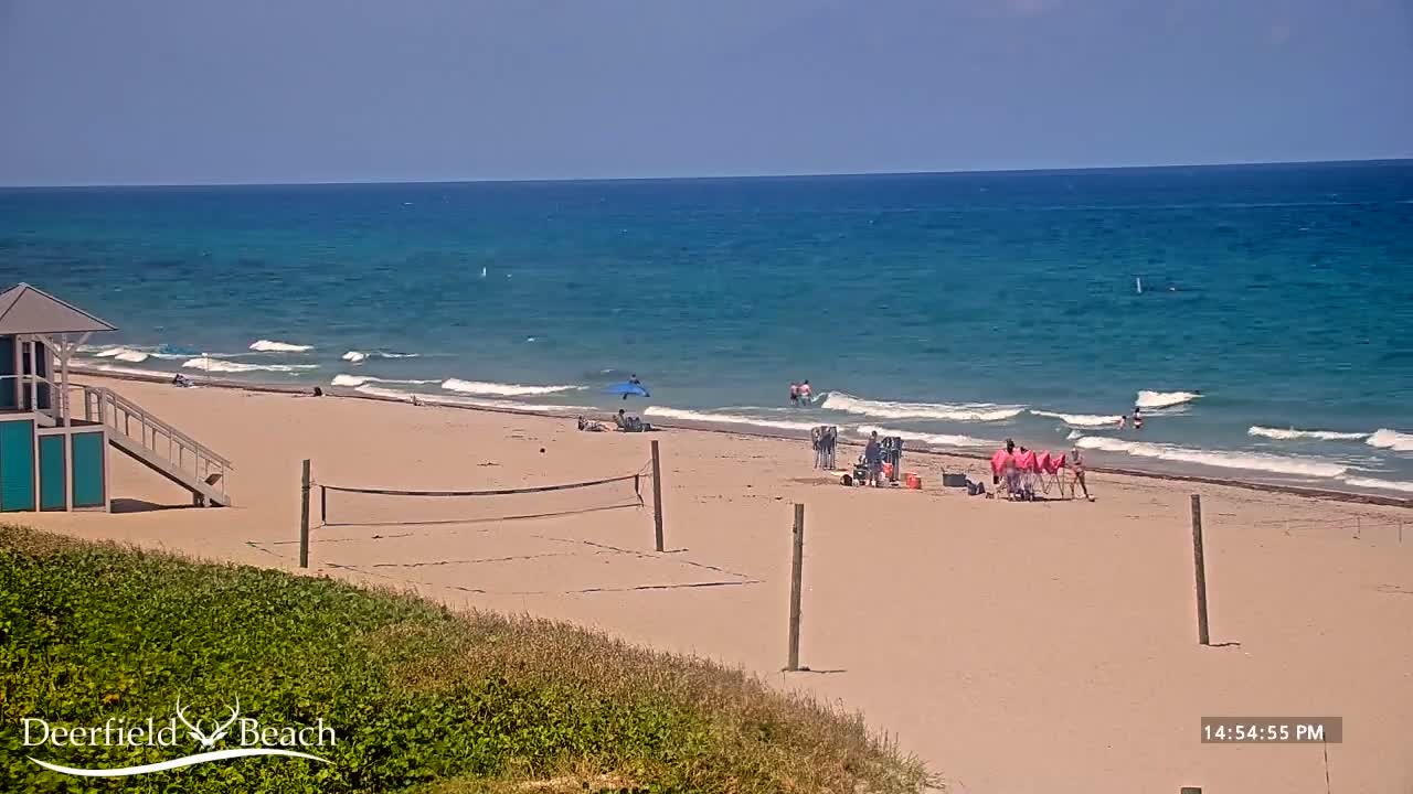 Deerfield Beach Coast Surf & Atlantic View Live Cam - Deerfield Beach, Broward, Florida, USA
