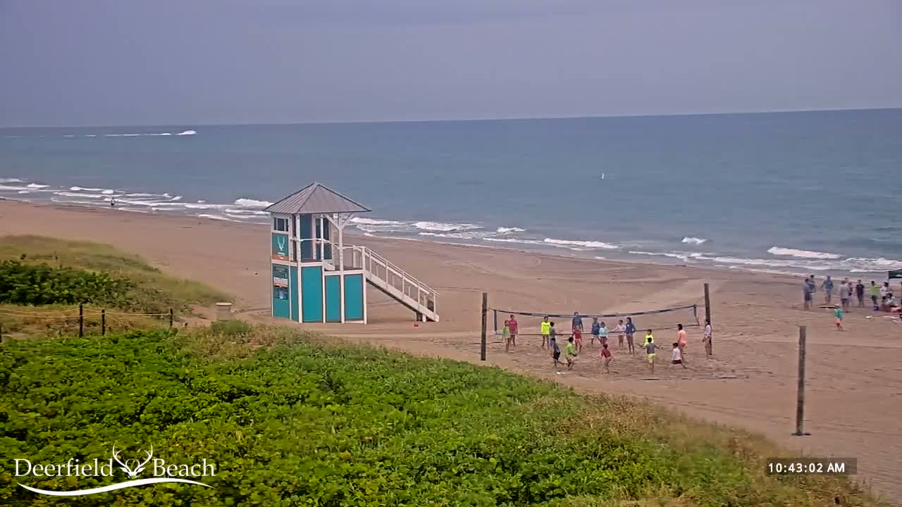 Deerfield Beach Coast Surf & Atlantic View Live Cam - Deerfield Beach, Broward, Florida, USA