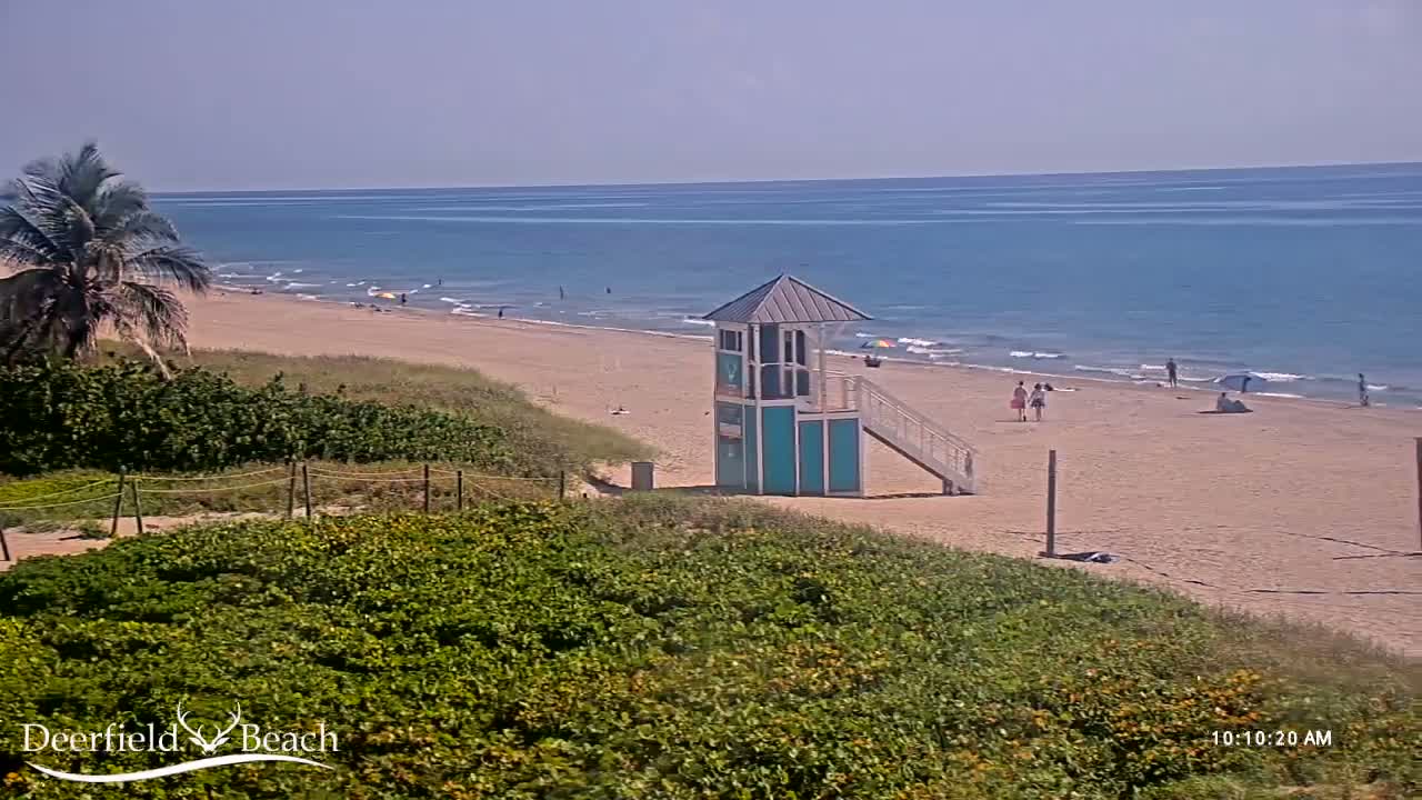 Deerfield Beach Coast Surf & Atlantic View Live Cam - Deerfield Beach, Broward, Florida, USA