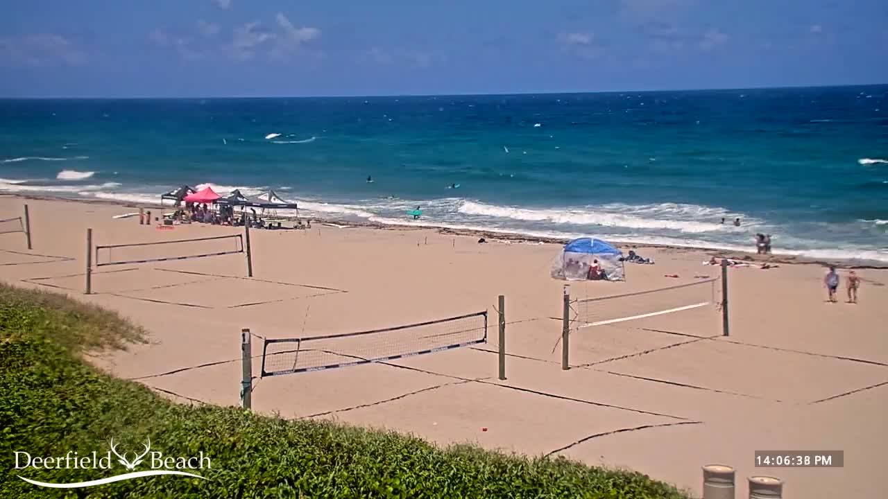 Deerfield Beach Coast Surf & Atlantic View Live Cam - Deerfield Beach, Broward, Florida, USA