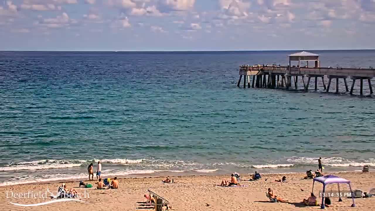 Deerfield Beach Coast Surf & Atlantic View Live Cam - Deerfield Beach, Broward, Florida, USA