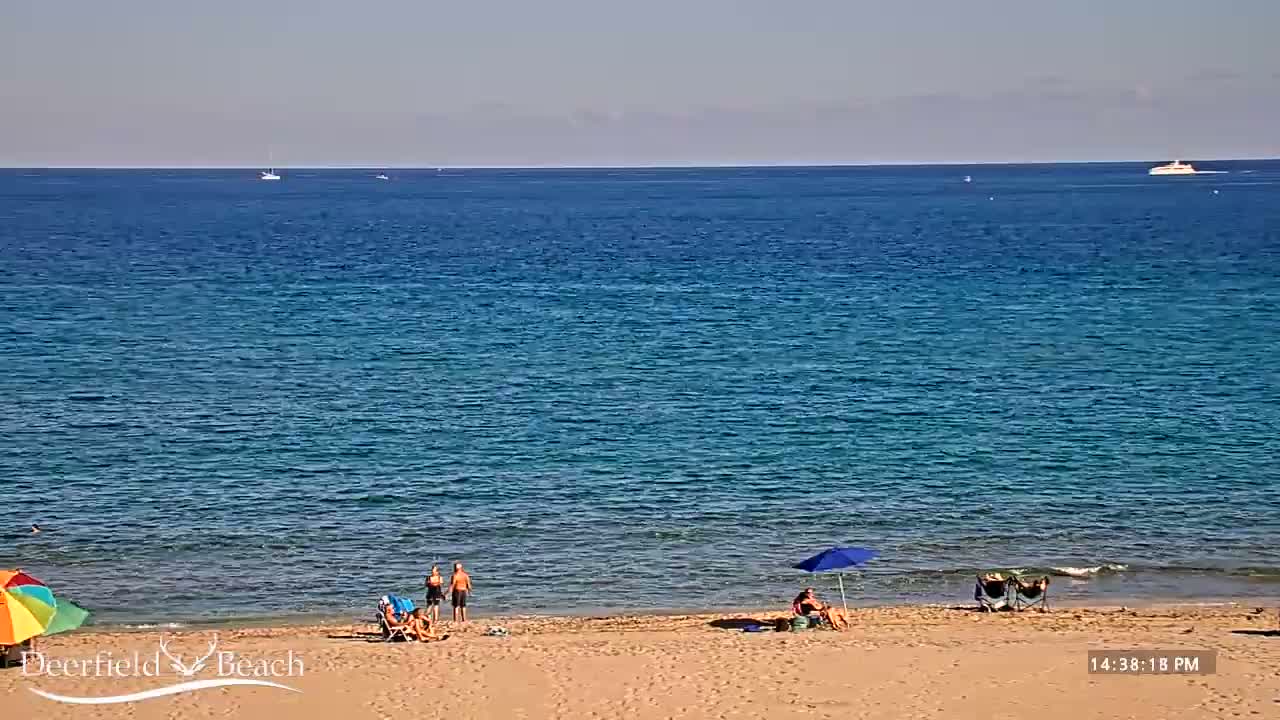 Deerfield Beach Coast Surf & Atlantic View Live Cam - Deerfield Beach, Broward, Florida, USA