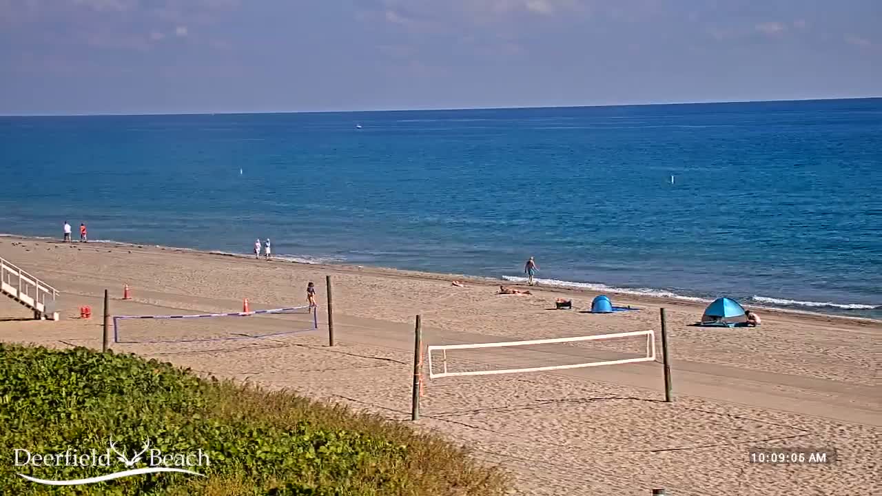 Deerfield Beach Coast Surf & Atlantic View Live Cam - Deerfield Beach, Broward, Florida, USA