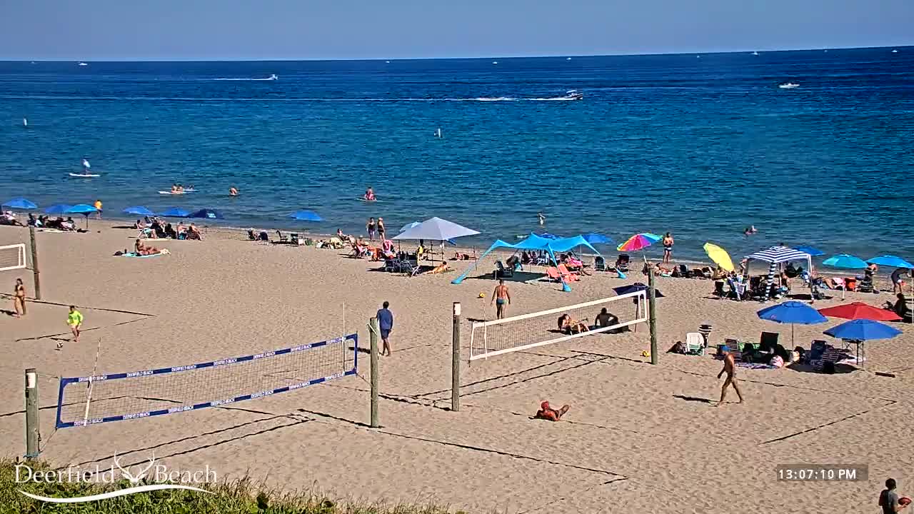 Deerfield Beach Coast Surf & Atlantic View Live Cam - Deerfield Beach, Broward, Florida, USA