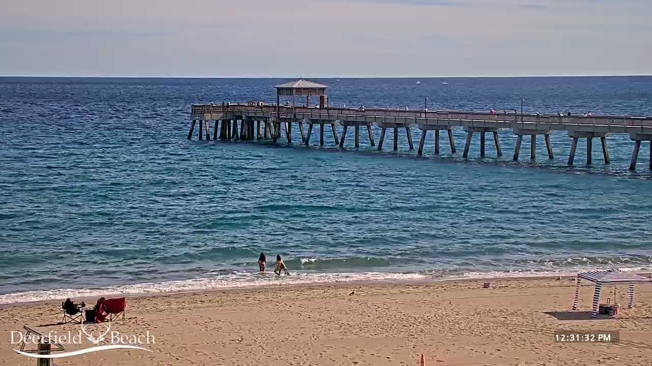 Deerfield Beach Coast Surf & Atlantic View Live Cam - Deerfield Beach, Broward, Florida, USA