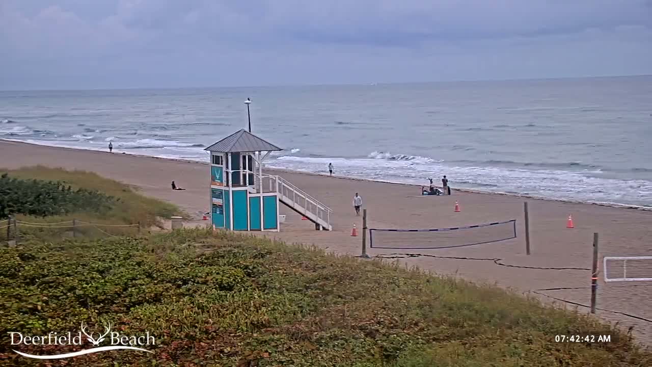Deerfield Beach Coast Surf & Atlantic View Live Cam - Deerfield Beach, Broward, Florida, USA