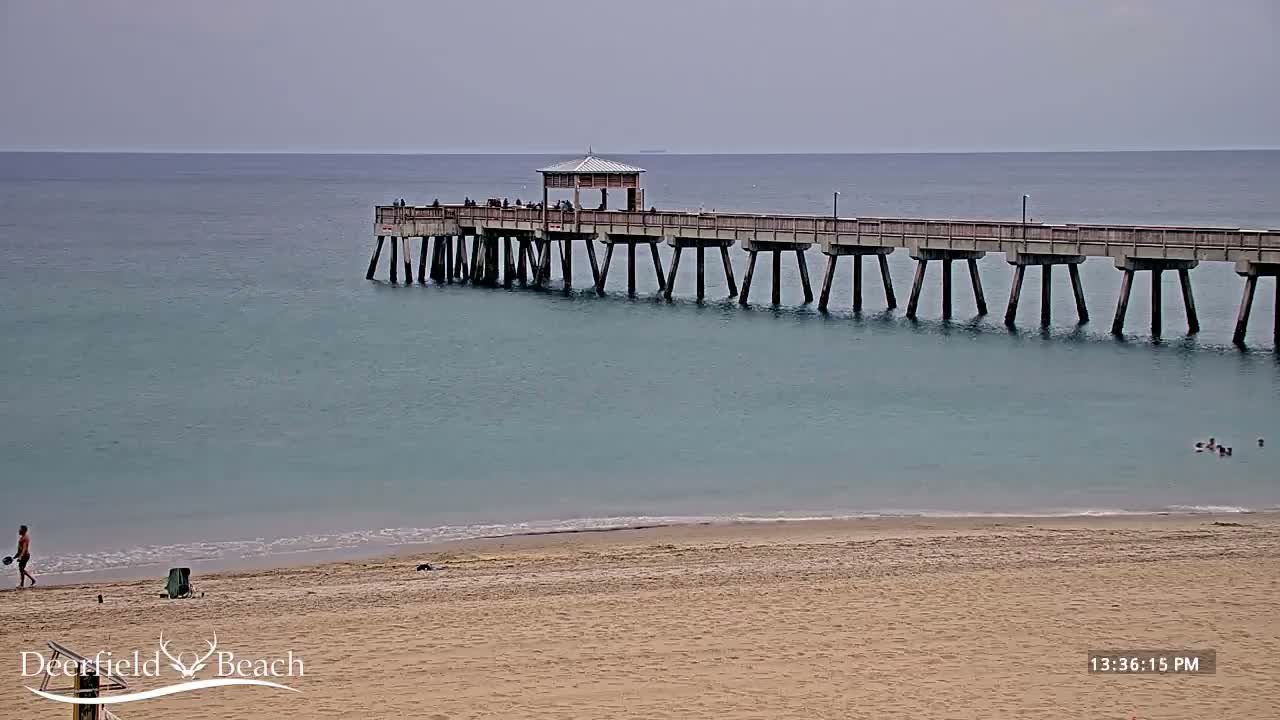 Deerfield Beach Coast Surf & Atlantic View Live Cam - Deerfield Beach, Broward, Florida, USA