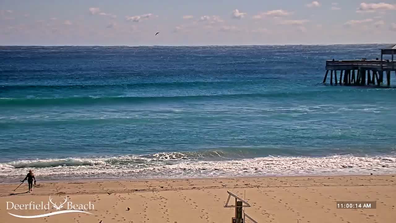 Deerfield Beach Coast Surf & Atlantic View Live Cam - Deerfield Beach, Broward, Florida, USA