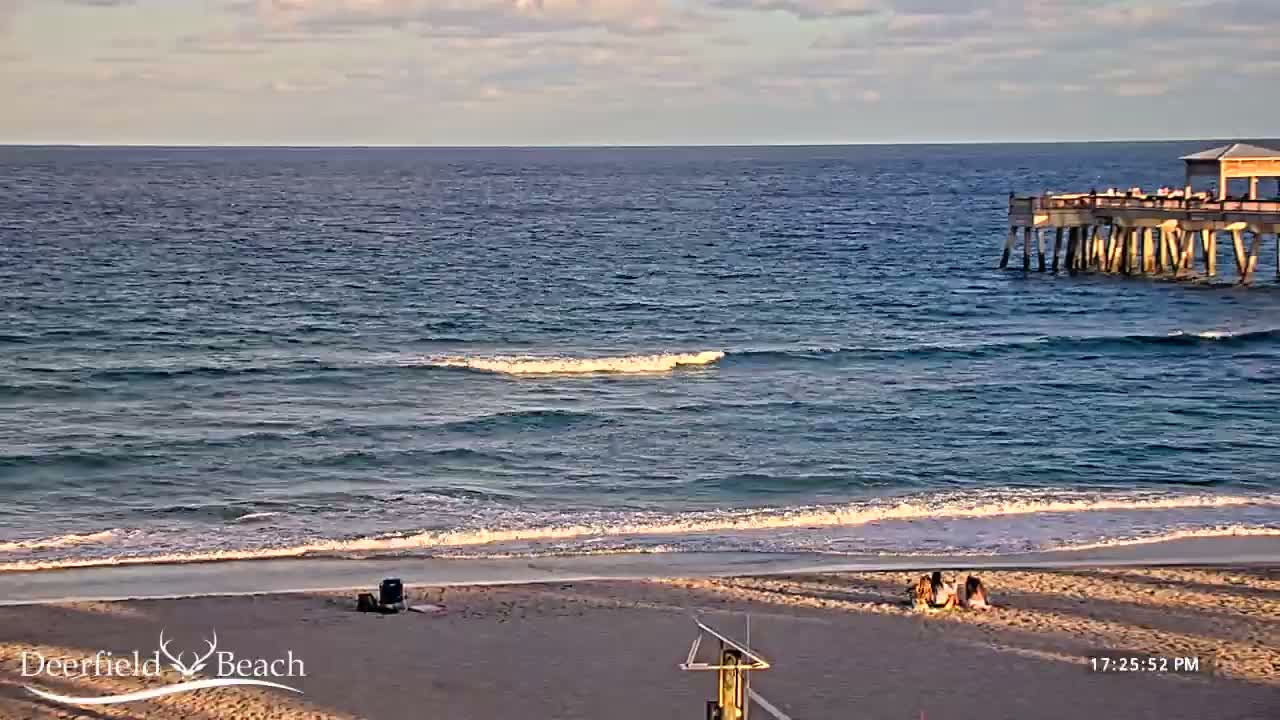 Deerfield Beach Coast Surf & Atlantic View Live Cam - Deerfield Beach, Broward, Florida, USA