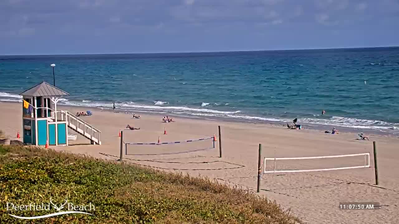 Deerfield Beach Coast Surf & Atlantic View Live Cam - Deerfield Beach, Broward, Florida, USA