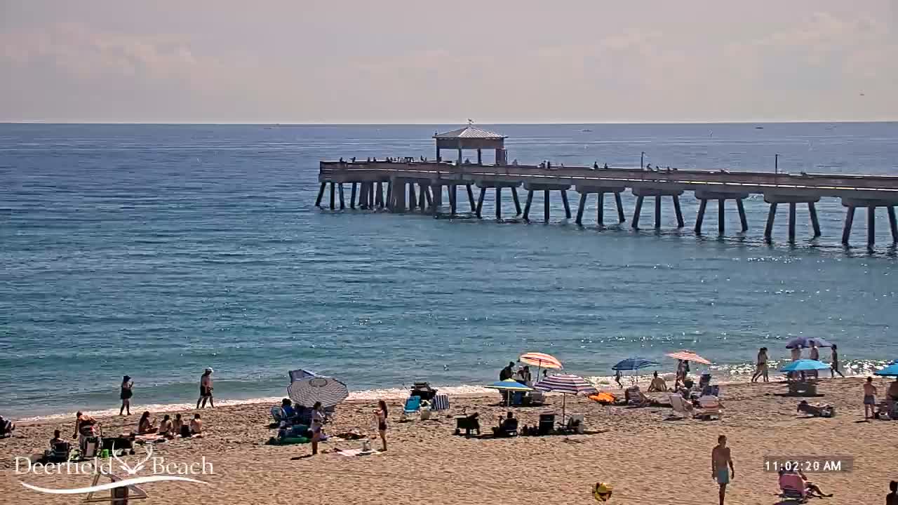 Deerfield Beach Coast Surf & Atlantic View Live Cam - Deerfield Beach, Broward, Florida, USA