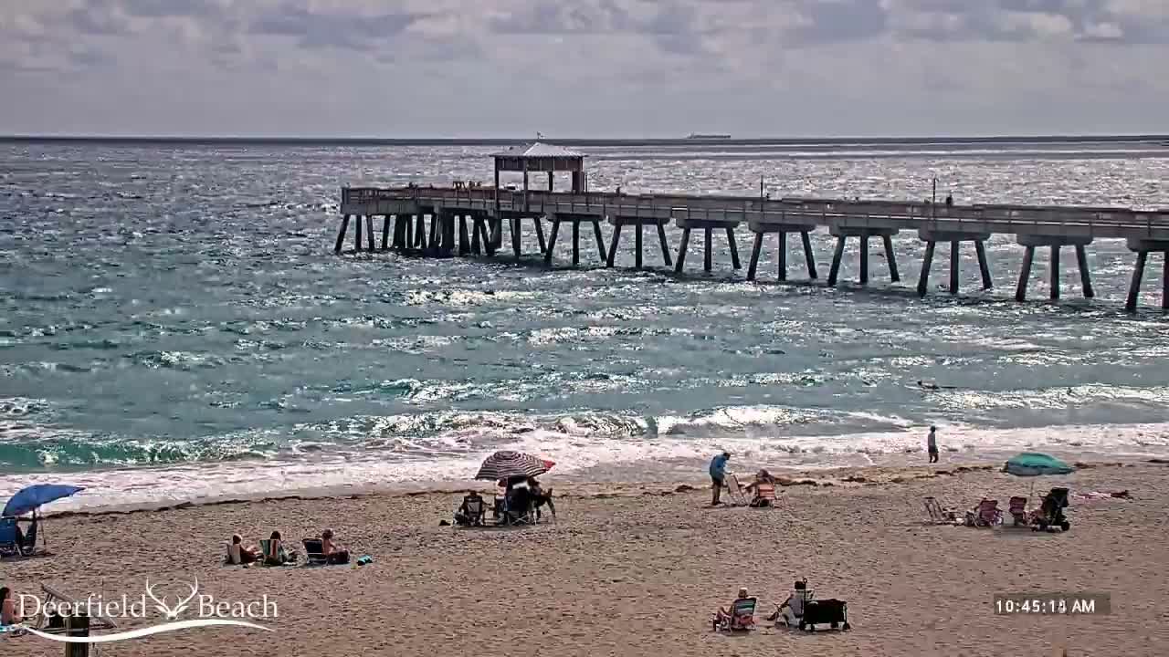 Deerfield Beach Coast Surf & Atlantic View Live Cam - Deerfield Beach, Broward, Florida, USA