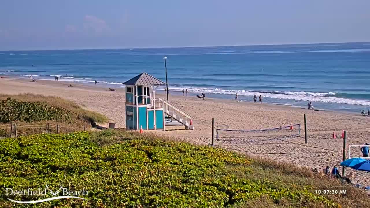 Deerfield Beach Coast Surf & Atlantic View Live Cam - Deerfield Beach, Broward, Florida, USA