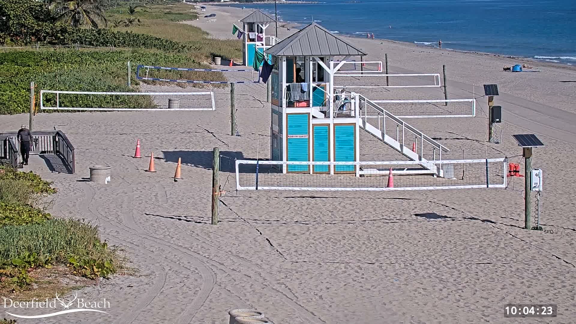 Deerfield Beach City Coast Volleyball Courts Live Cam - Deerfield Beach, Broward, Florida, USA