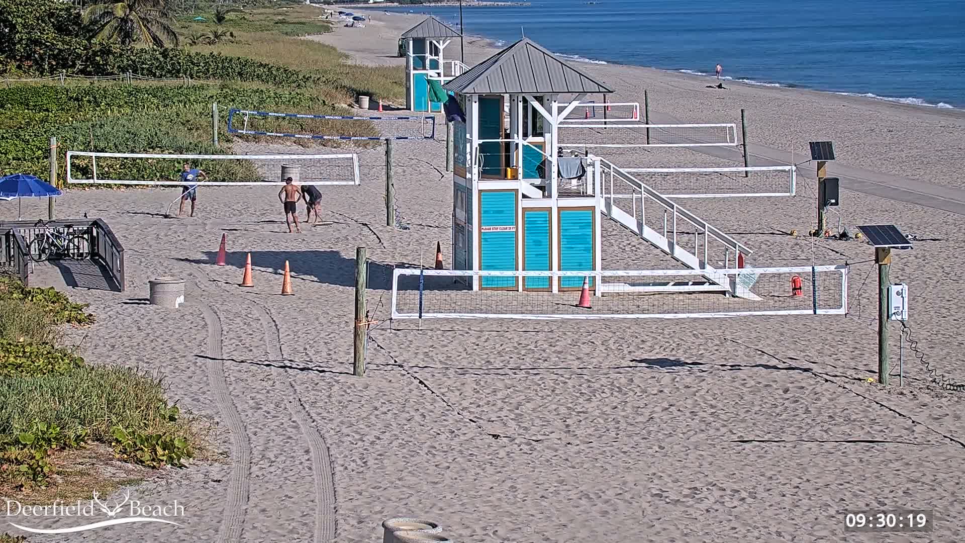 Deerfield Beach City Coast Volleyball Courts Live Cam - Deerfield Beach, Broward, Florida, USA