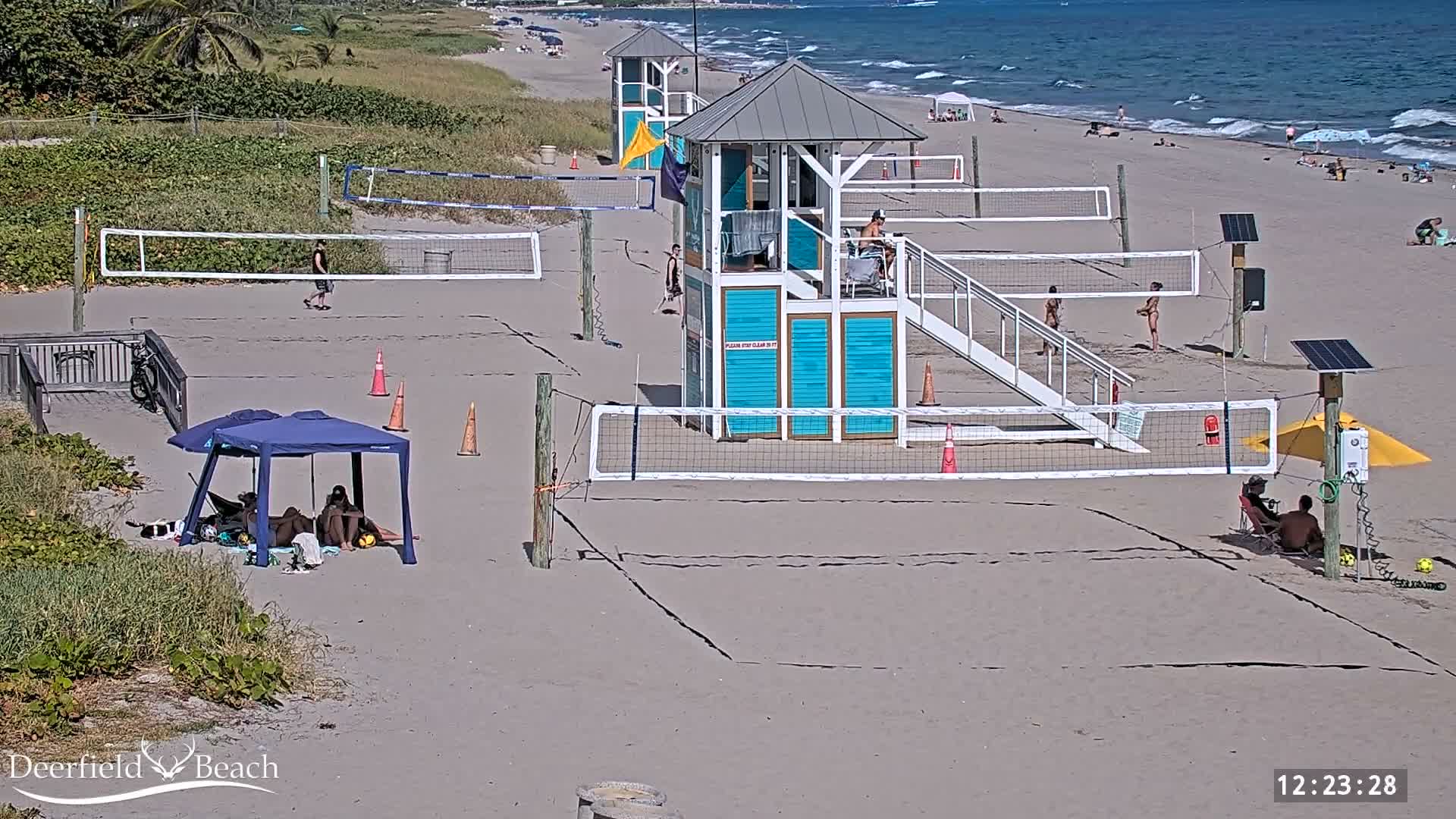 Deerfield Beach City Coast Volleyball Courts Live Cam - Deerfield Beach, Broward, Florida, USA