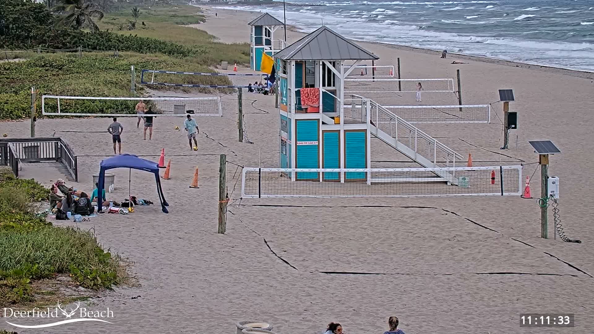 Deerfield Beach City Coast Volleyball Courts Live Cam - Deerfield Beach, Broward, Florida, USA