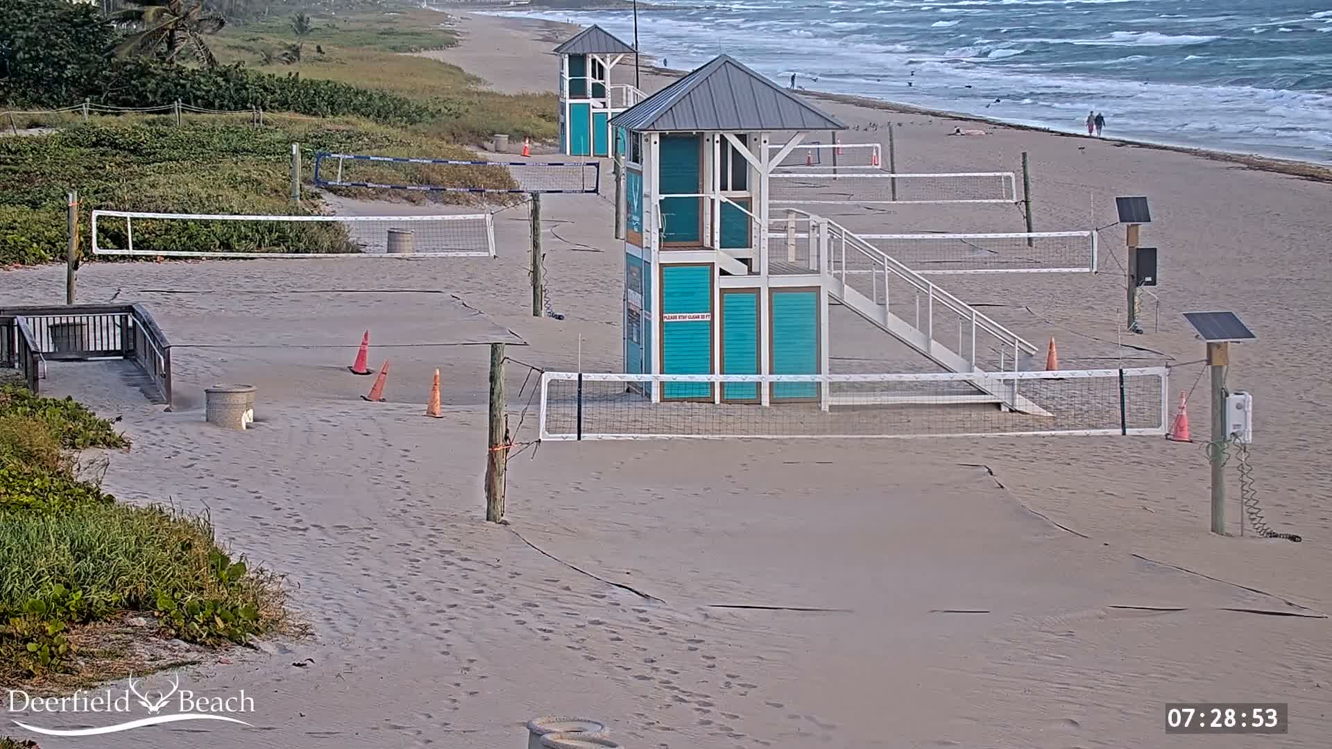 Deerfield Beach City Coast Volleyball Courts Live Cam - Deerfield Beach, Broward, Florida, USA