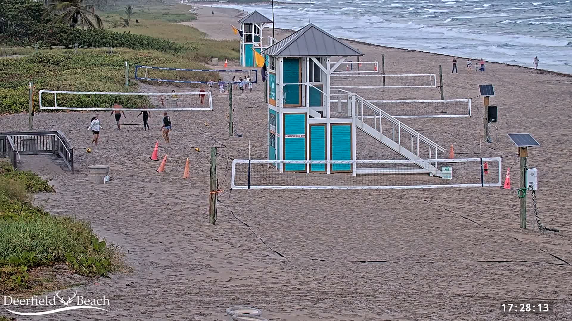 Deerfield Beach City Coast Volleyball Courts Live Cam - Deerfield Beach, Broward, Florida, USA