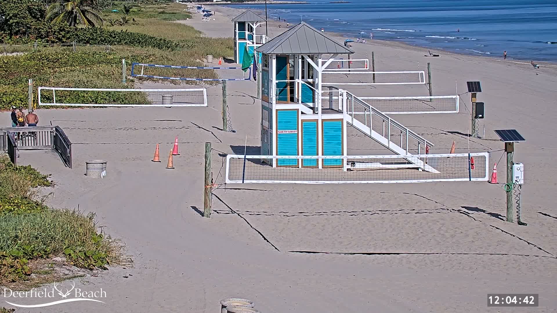 Deerfield Beach City Coast Volleyball Courts Live Cam - Deerfield Beach, Broward, Florida, USA