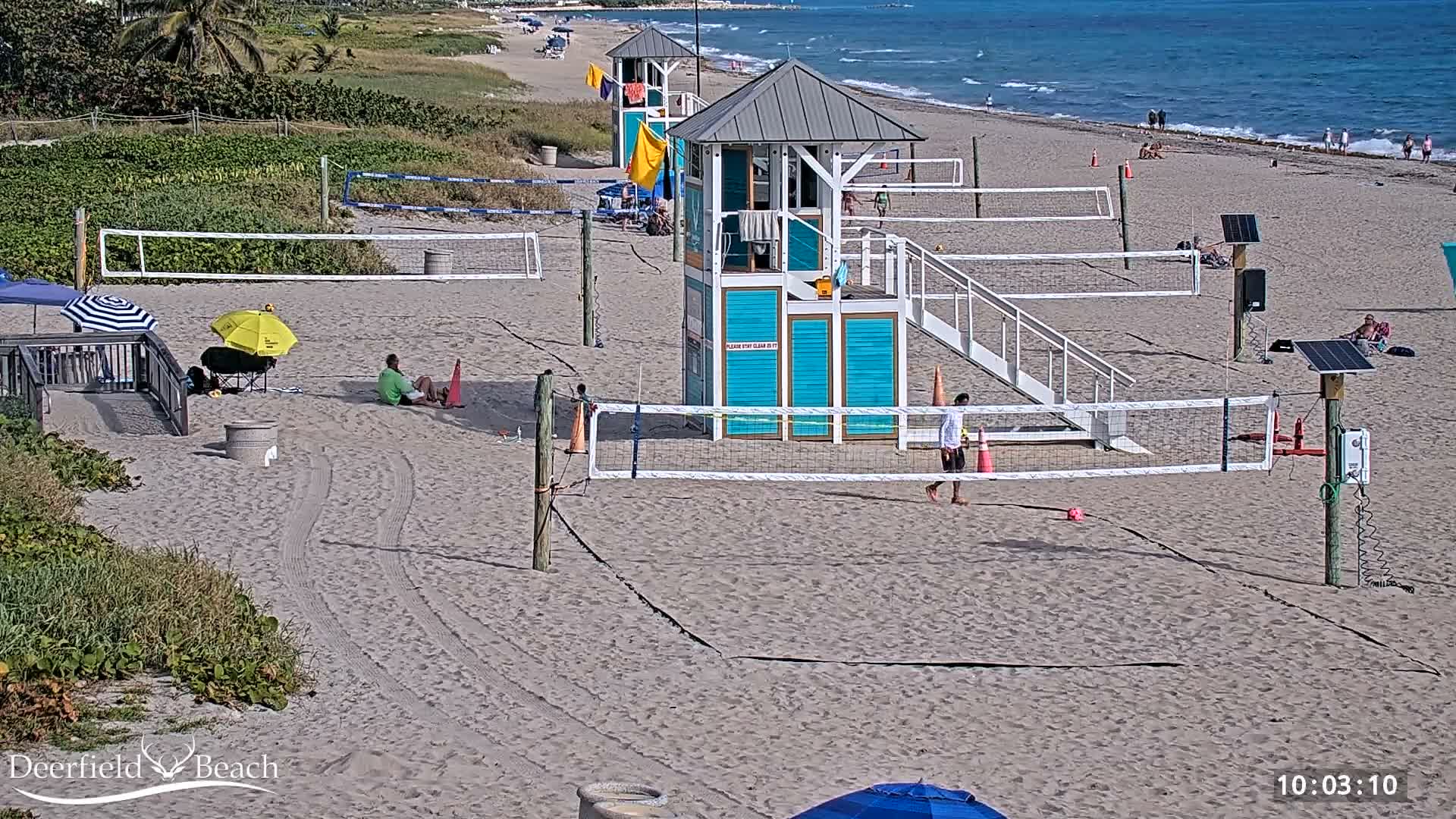 Deerfield Beach City Coast Volleyball Courts Live Cam - Deerfield Beach, Broward, Florida, USA