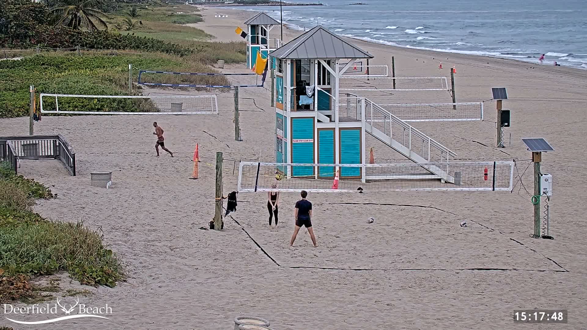 Deerfield Beach City Coast Volleyball Courts Live Cam - Deerfield Beach, Broward, Florida, USA