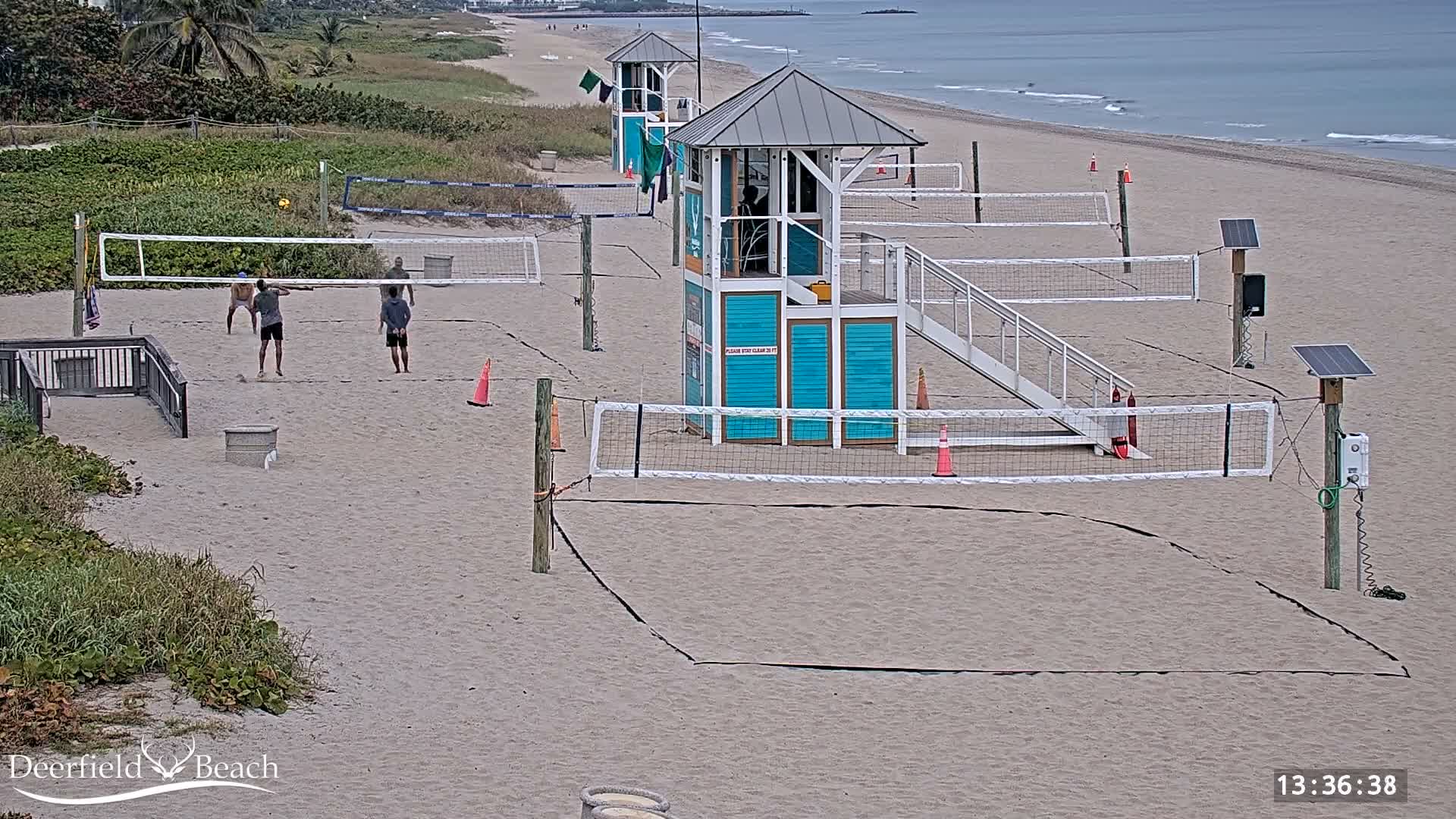 Deerfield Beach City Coast Volleyball Courts Live Cam - Deerfield Beach, Broward, Florida, USA