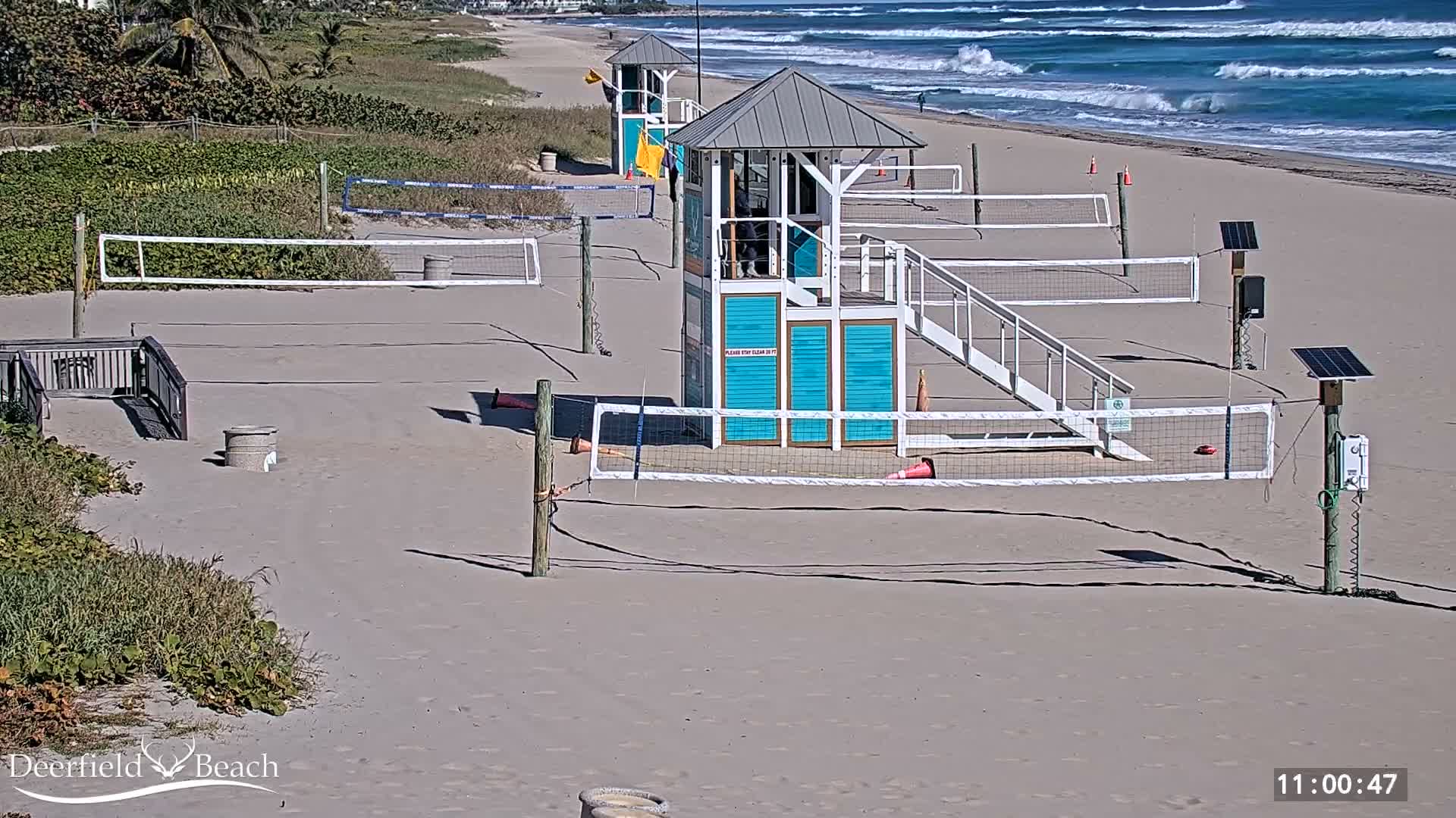 Deerfield Beach City Coast Volleyball Courts Live Cam - Deerfield Beach, Broward, Florida, USA