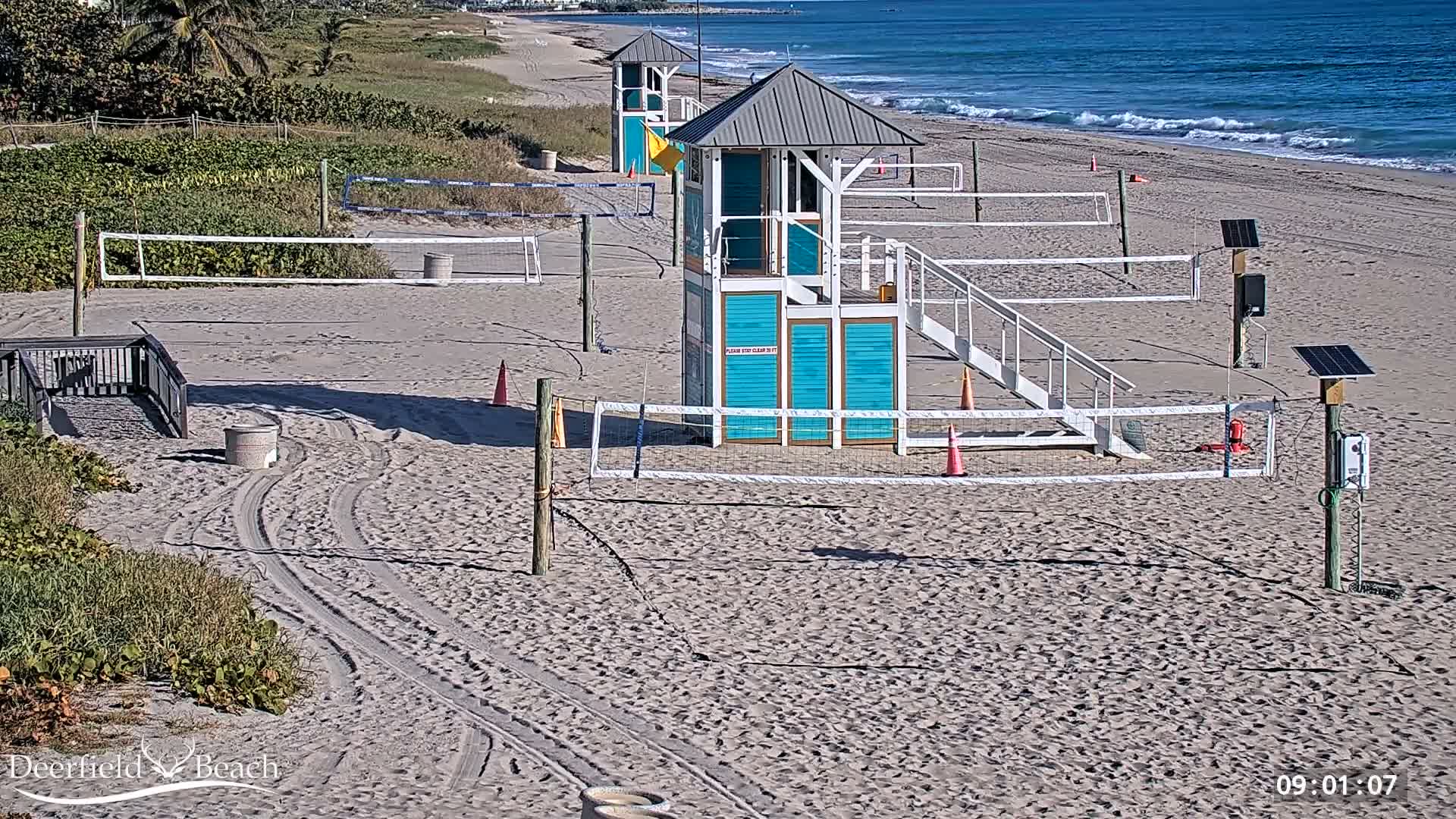 Deerfield Beach City Coast Volleyball Courts Live Cam - Deerfield Beach, Broward, Florida, USA