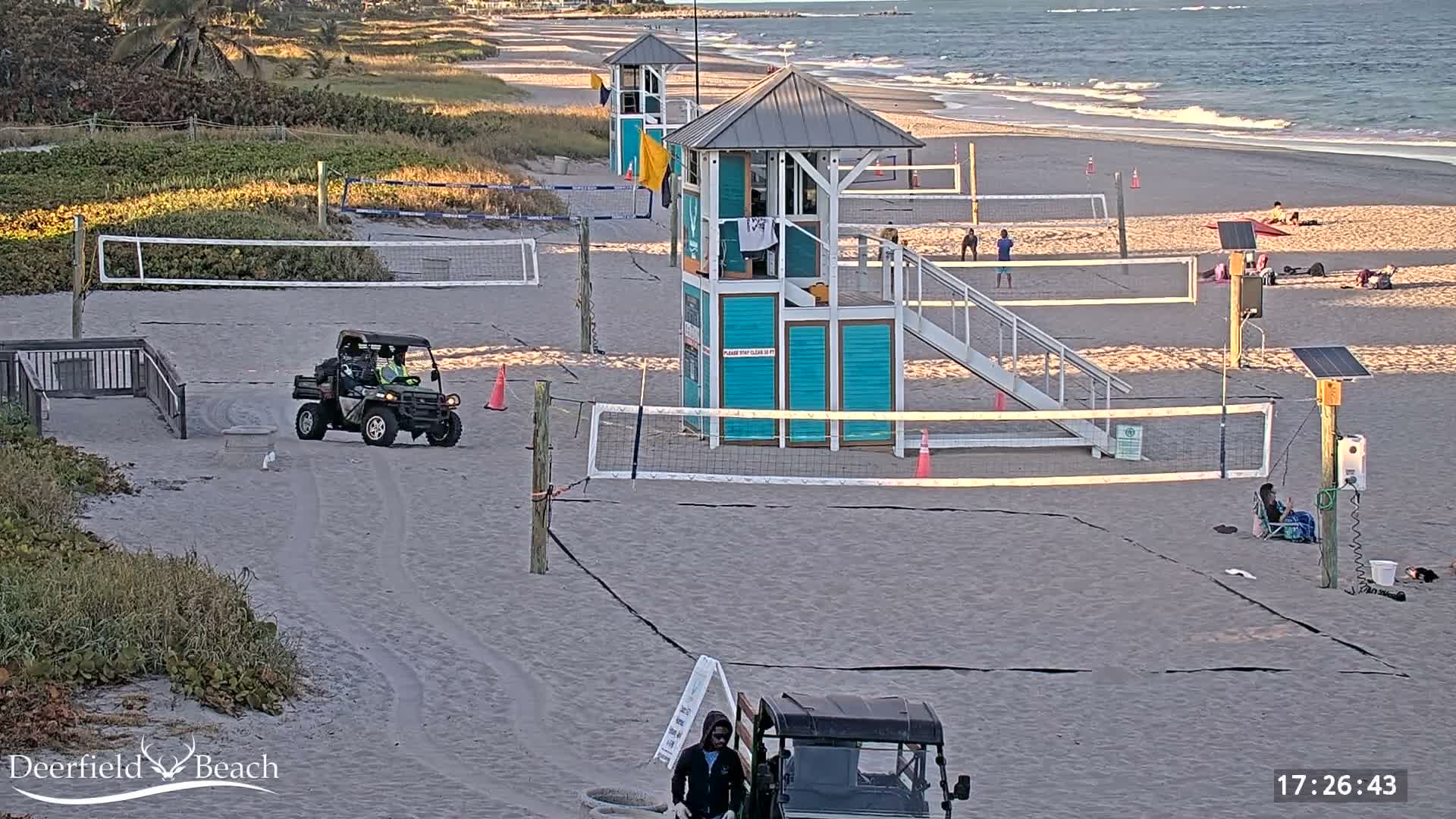 Deerfield Beach City Coast Volleyball Courts Live Cam - Deerfield Beach, Broward, Florida, USA