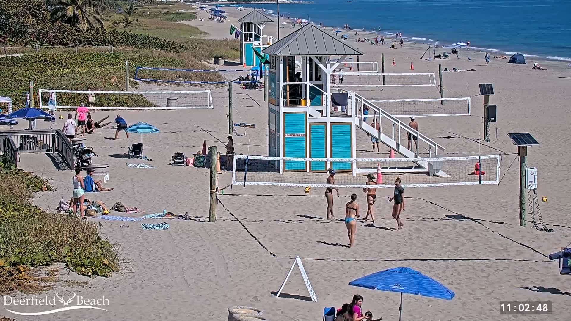 Deerfield Beach City Coast Volleyball Courts Live Cam - Deerfield Beach, Broward, Florida, USA