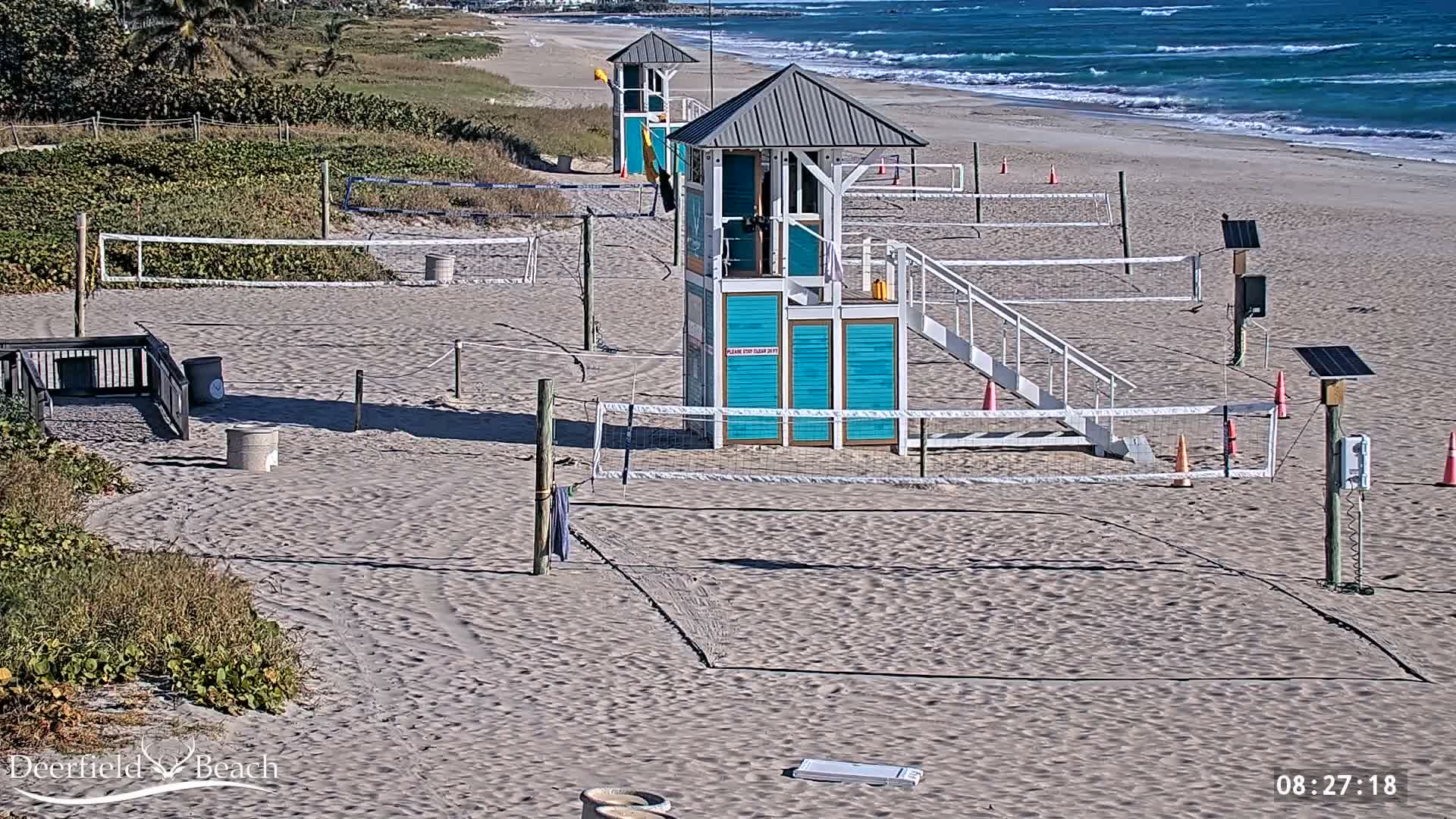 Deerfield Beach City Coast Volleyball Courts Live Cam - Deerfield Beach, Broward, Florida, USA