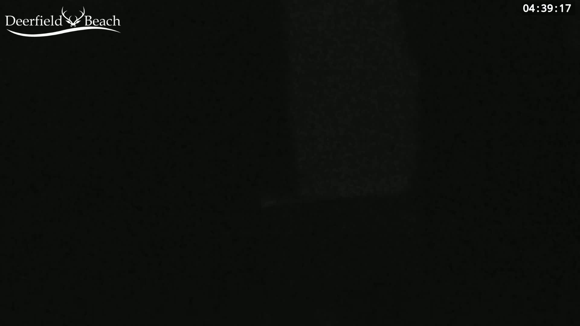 A very dark image shows only a faint, blurry, light-grey vertical streak in the center.