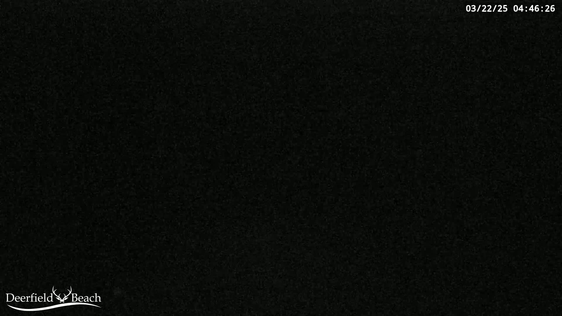The image shows a completely black field of view.