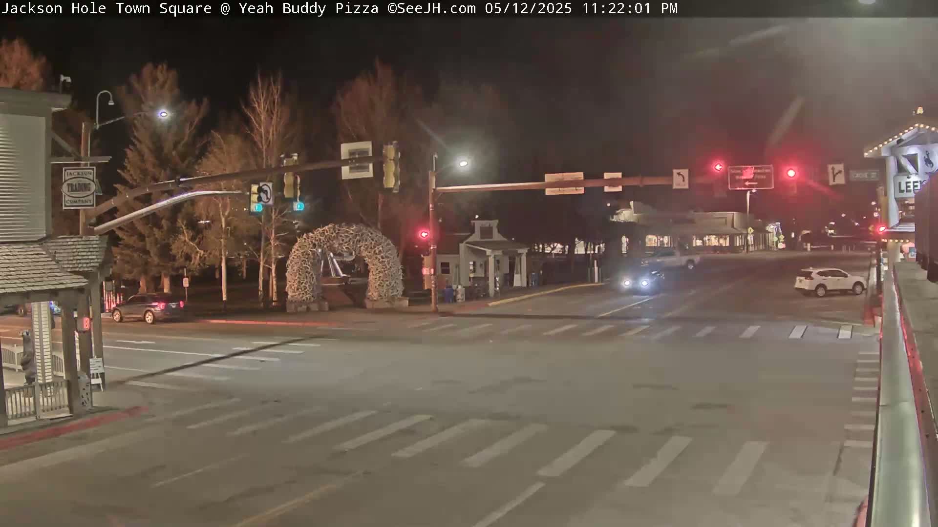 Jackson Hole, Jackson Town Square Live Cam - Jackson, Teton, Wyoming, USA