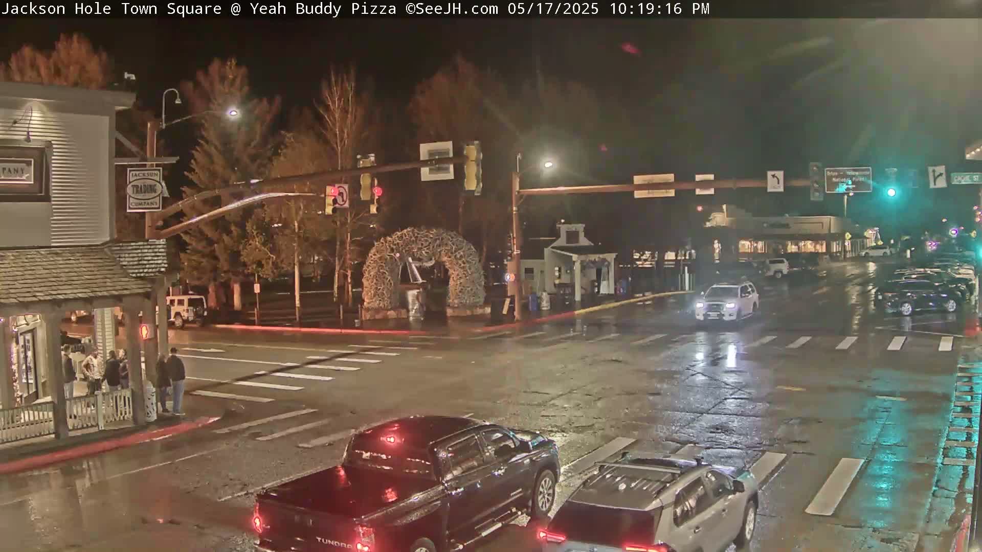 Jackson Hole, Jackson Town Square Live Cam - Jackson, Teton, Wyoming, USA