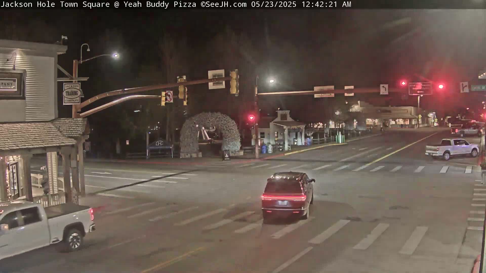 Jackson Hole, Jackson Town Square Live Cam - Jackson, Teton, Wyoming, USA