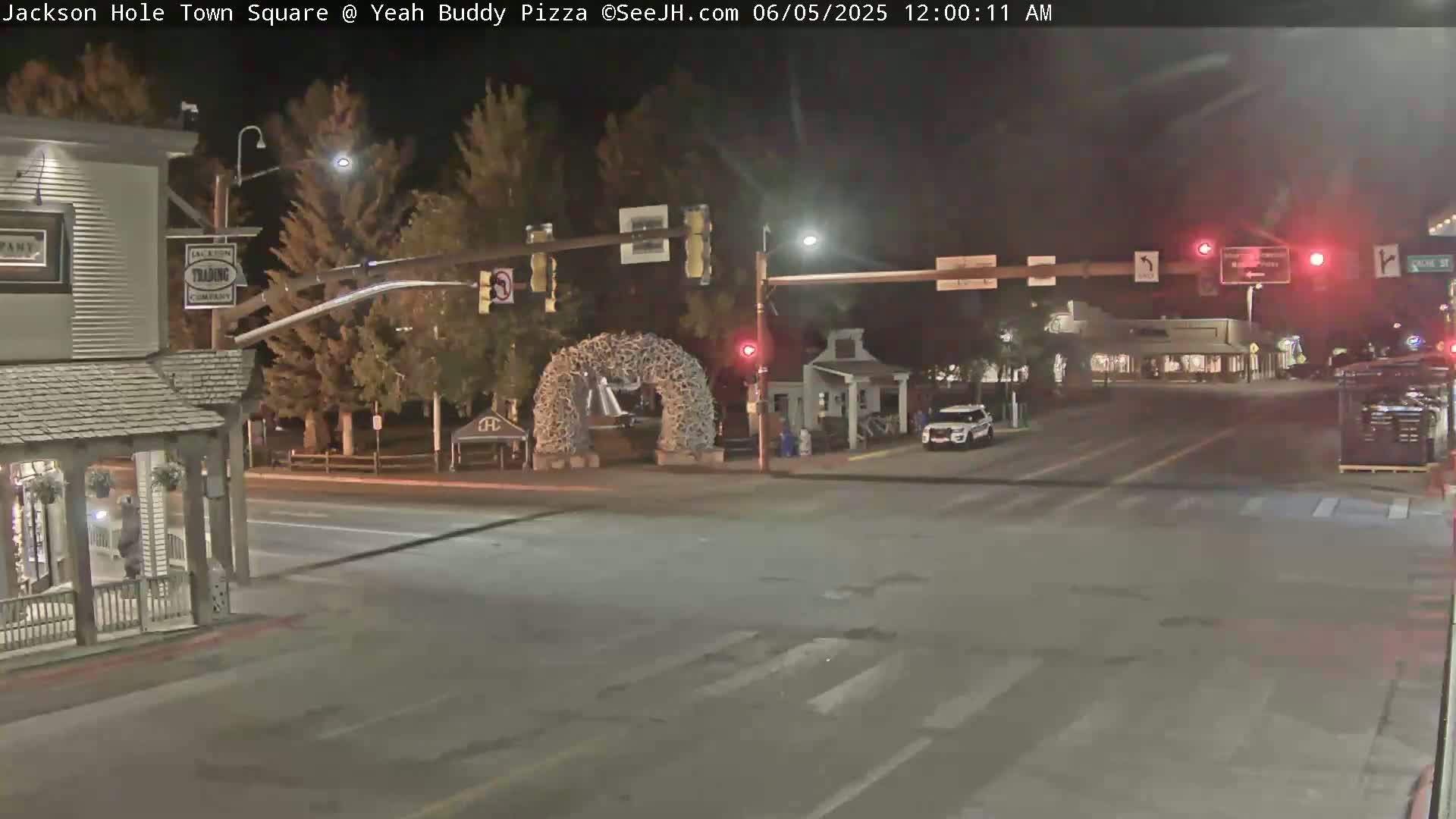 Jackson Hole, Jackson Town Square Live Cam - Jackson, Teton, Wyoming, USA