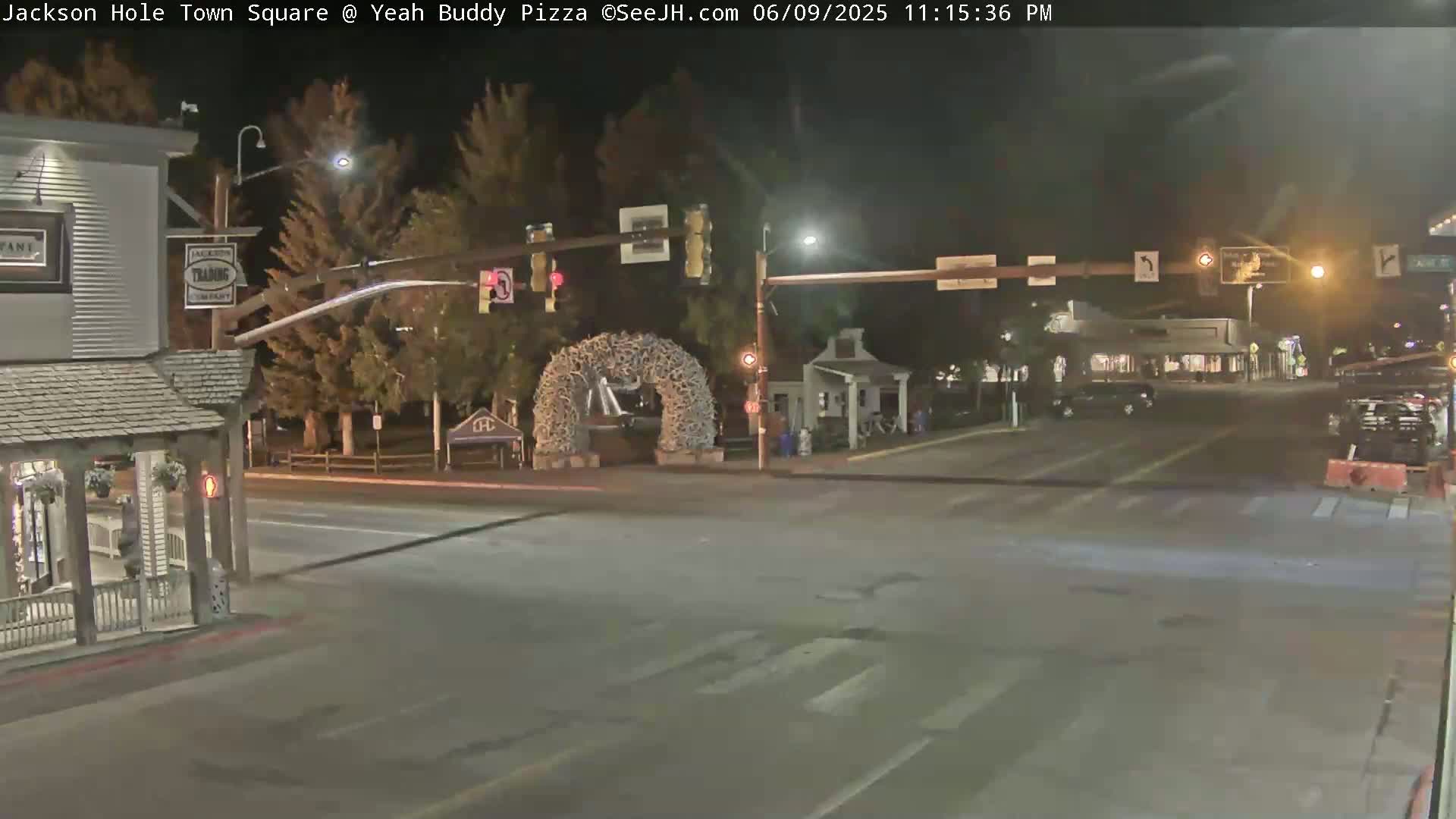 Jackson Hole, Jackson Town Square Live Cam - Jackson, Teton, Wyoming, USA