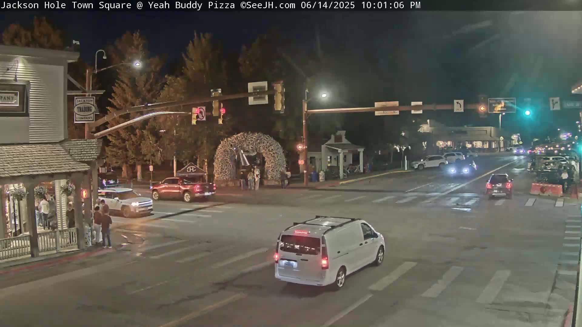 Jackson Hole, Jackson Town Square Live Cam - Jackson, Teton, Wyoming, USA
