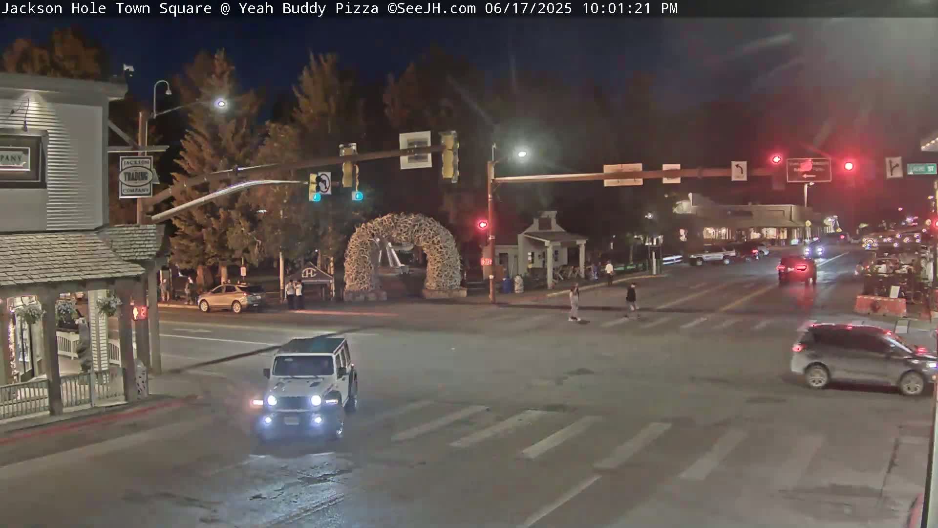 Jackson Hole, Jackson Town Square Live Cam - Jackson, Teton, Wyoming, USA